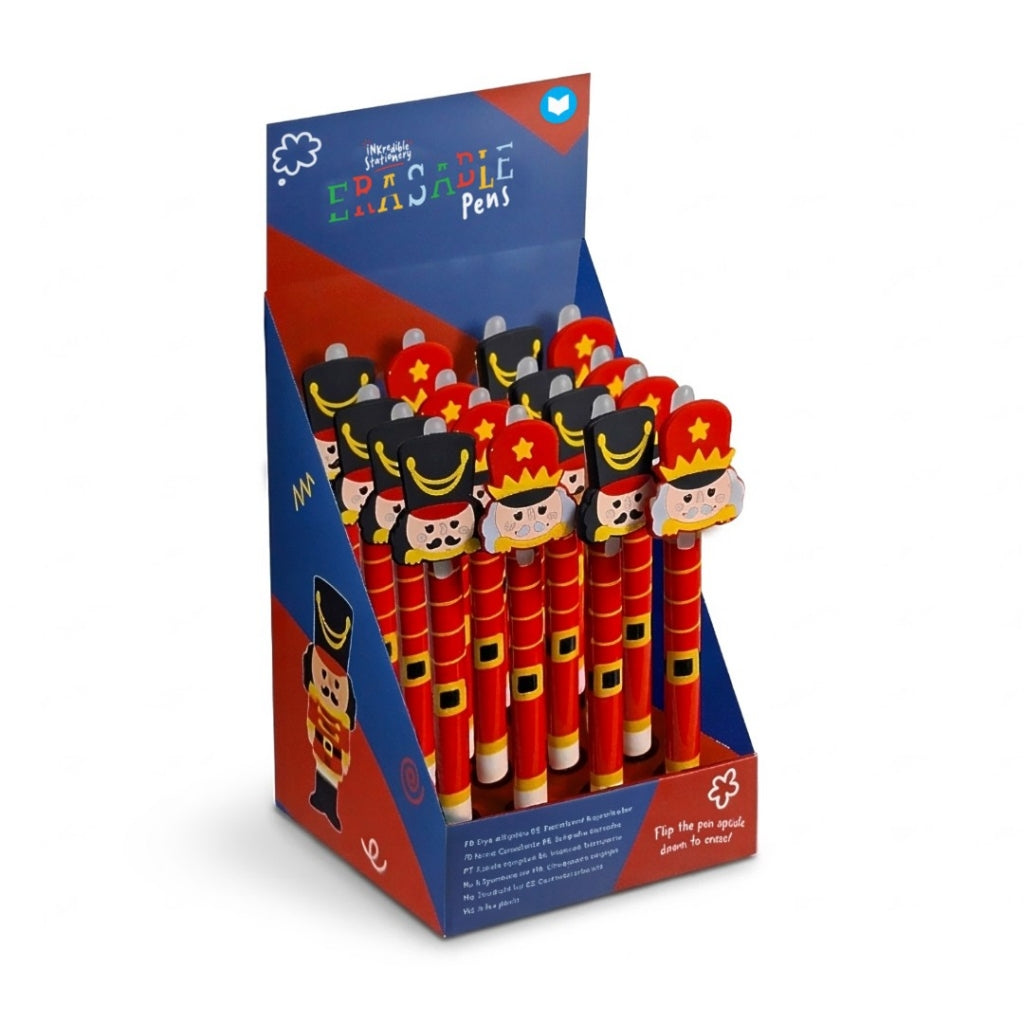 Festive friends nutcracker erasable pen.