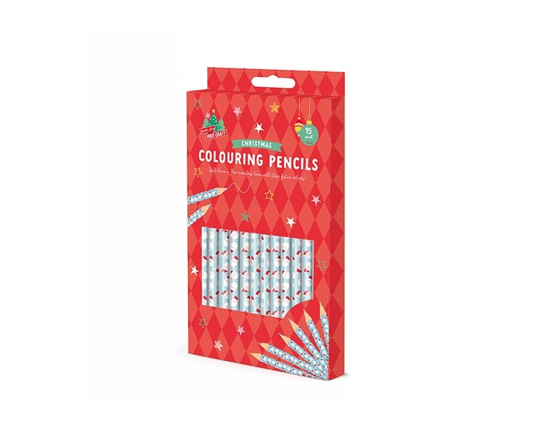 Christmas colouring pencils 15 pack.