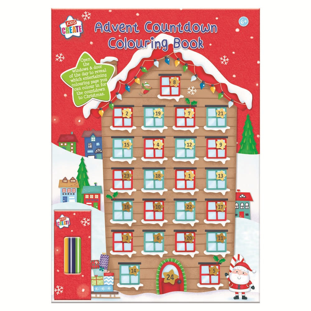 Christmas advent colouring book.
