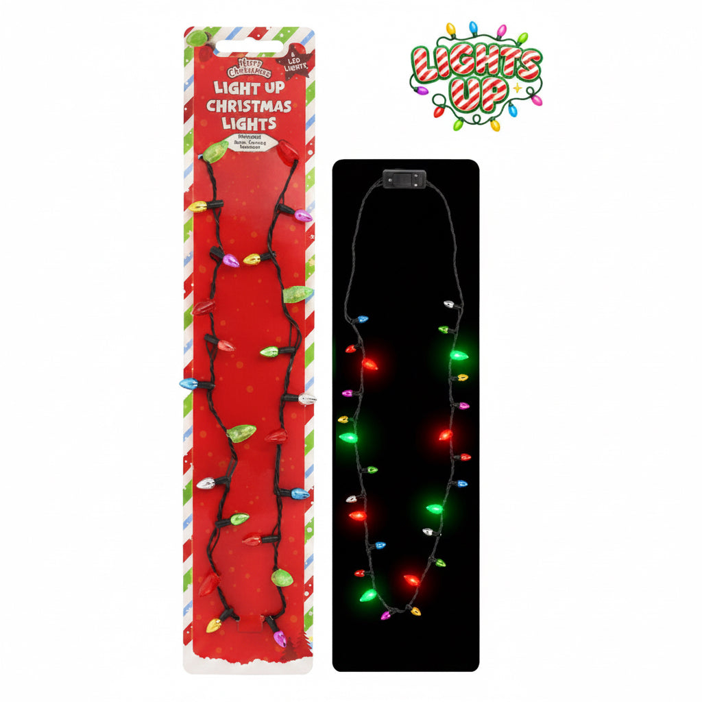 Christmas light up necklace 90cm