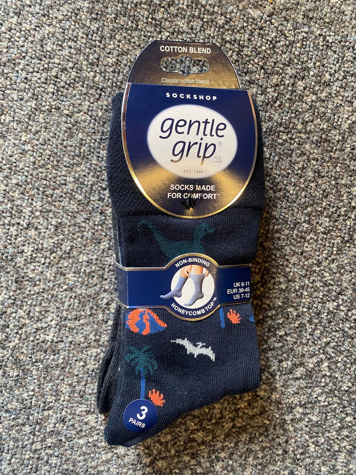 Men’s gentle grip socks 3 pack - design #55