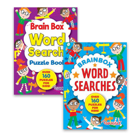 A6 brain box word search book