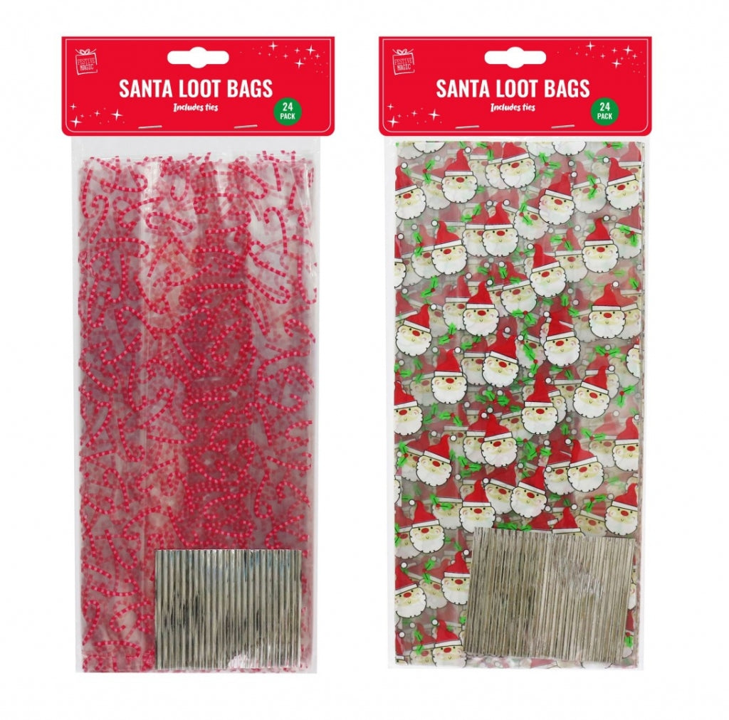 Christmas loot bags 24 pack
