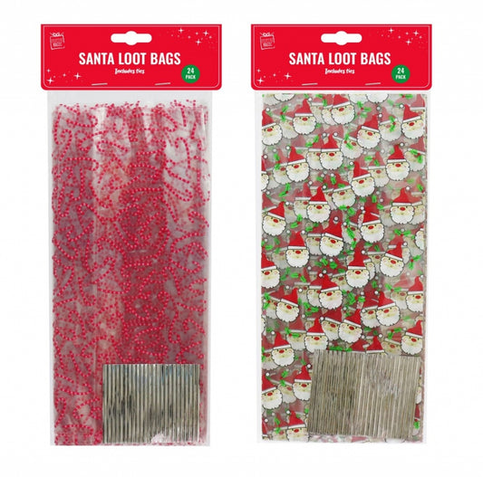 Christmas loot bags 24 pack