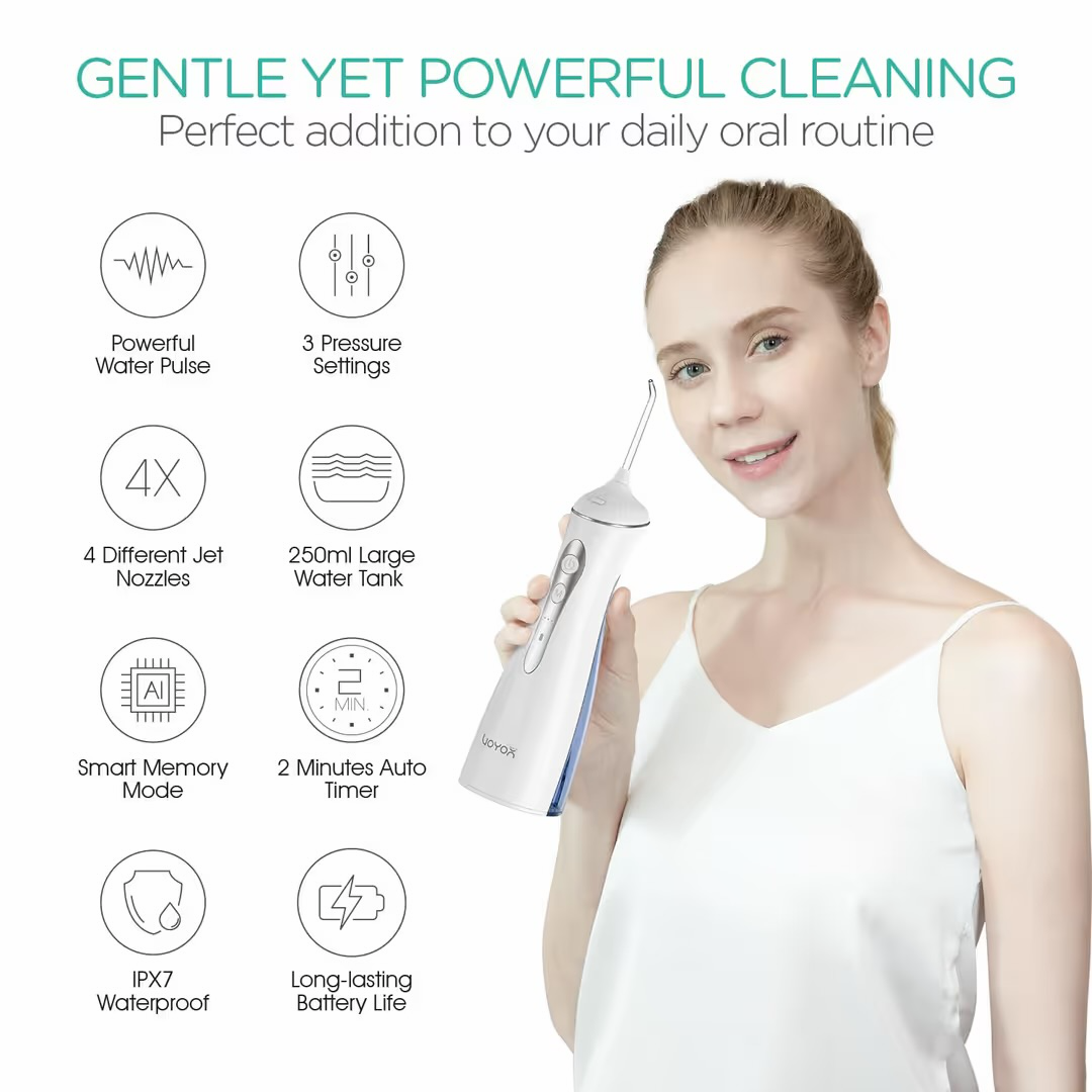 Cordless water flosser oral irrigator.