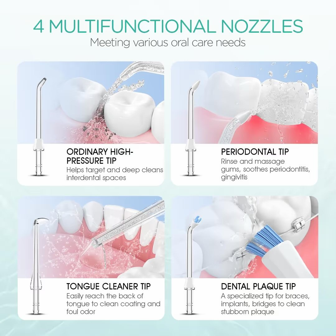 Cordless water flosser oral irrigator.