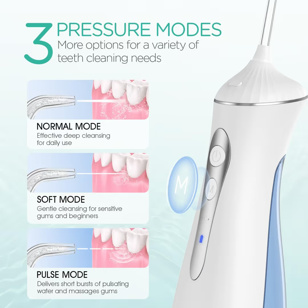 Cordless water flosser oral irrigator.