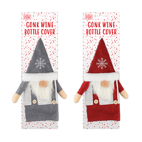 Gonk wine bottle cover.
