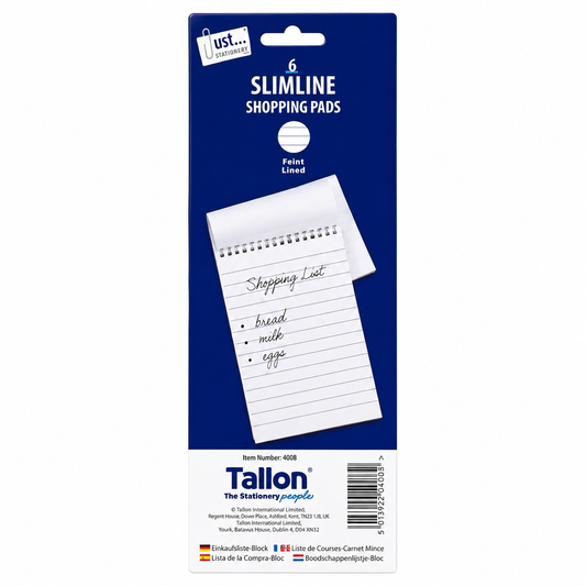 Slimline shopping pads 6 pack.