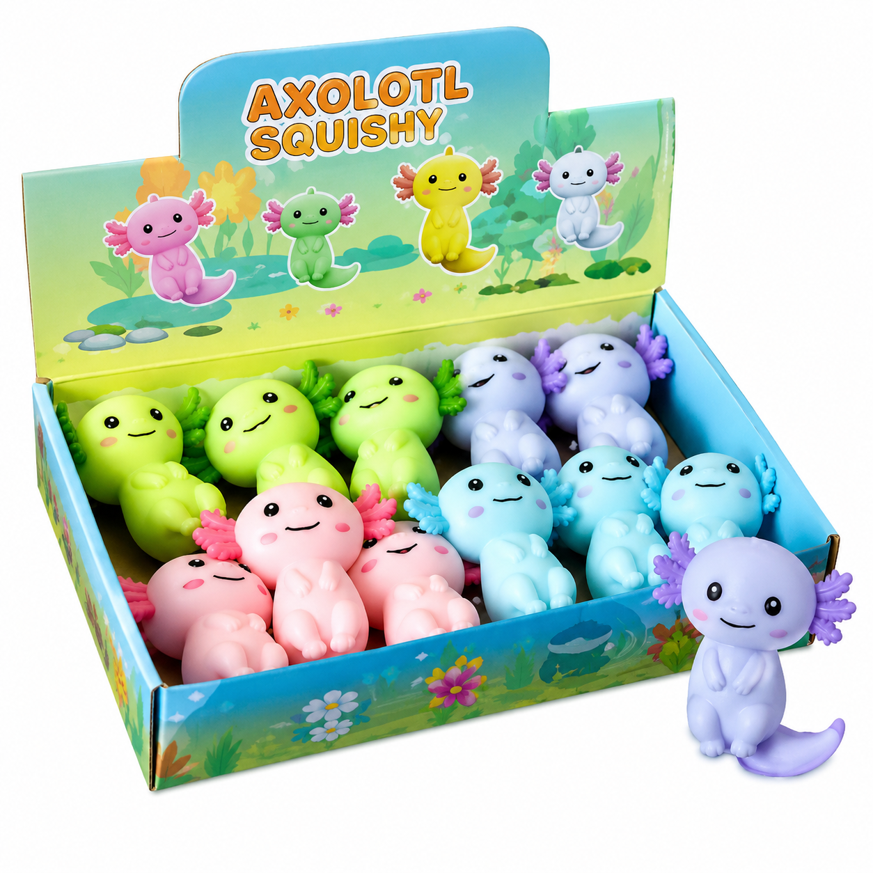 Squeezy axolotl 11cm.