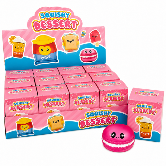 Squishy dessert in box.