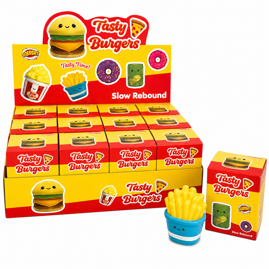 Squishy food in box.
