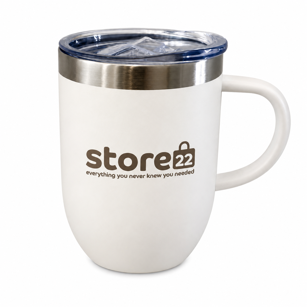 Store 22 stainless steel travel mug with lid
