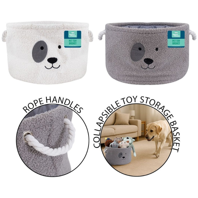 Dog toy storage basket