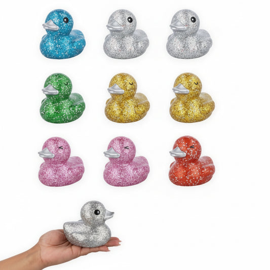Large glitter rubber duck