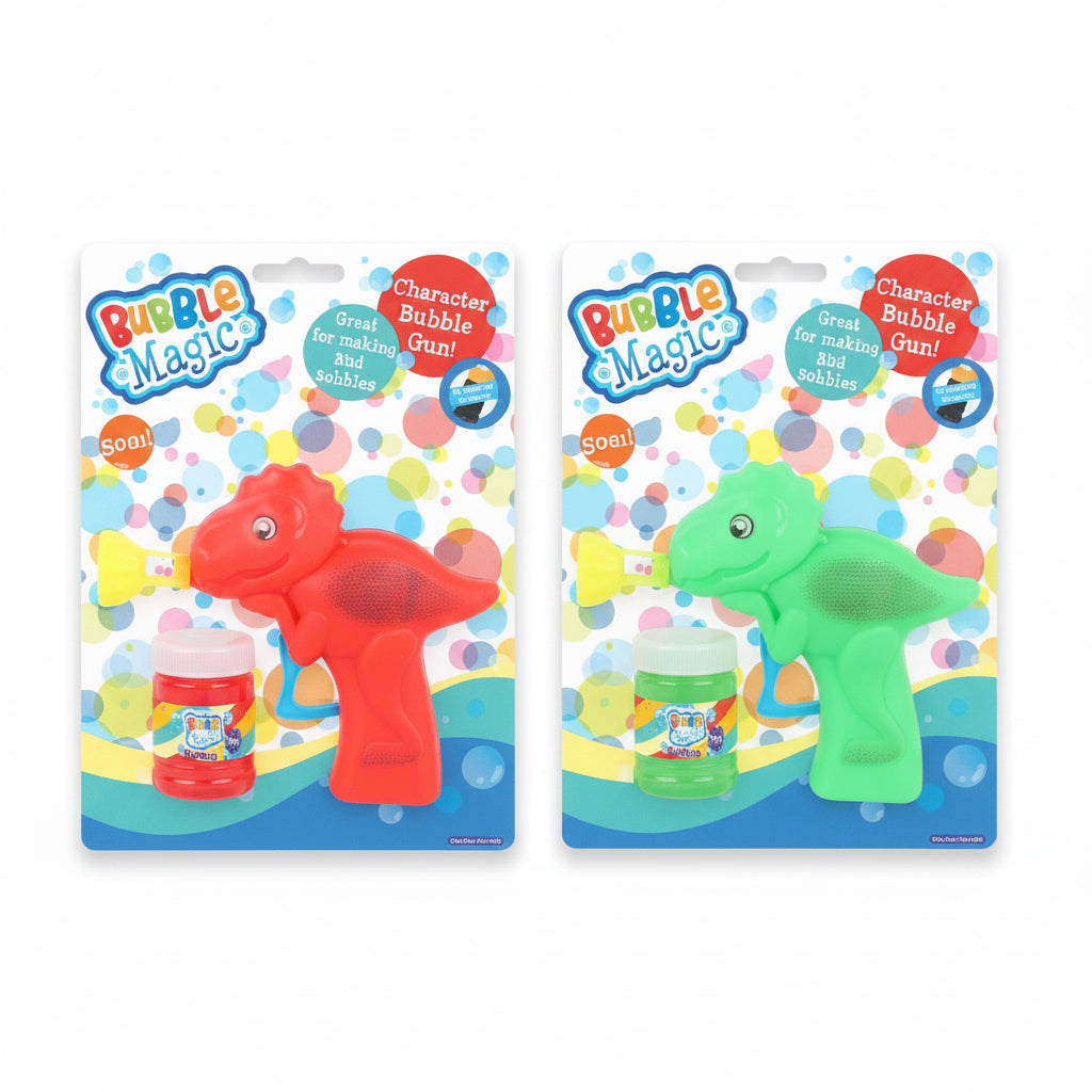 Friction bubble gun - dinosaur
