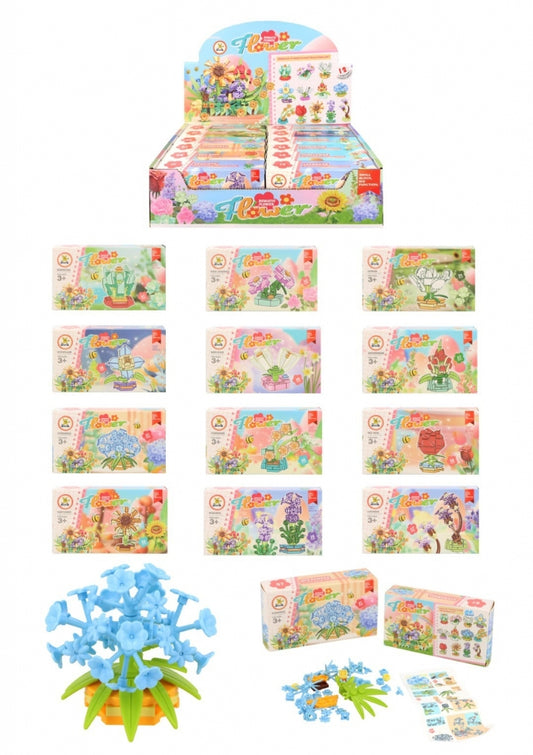 Romantic flowers block kit