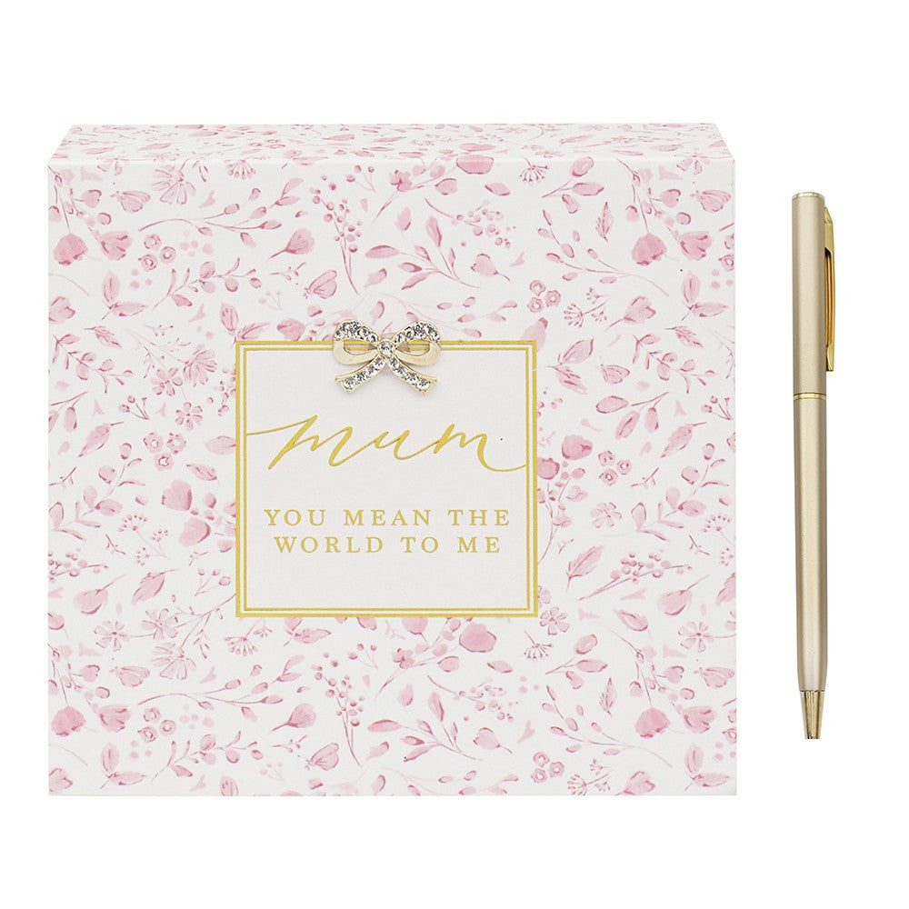 Mum you mean the world to me memo pad