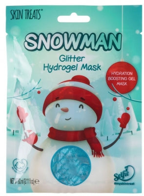 Snowman glitter hydrogel mask