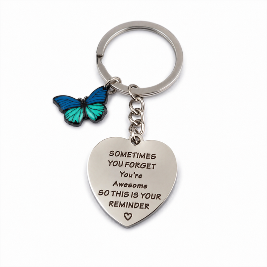 Butterfly keyring gift set