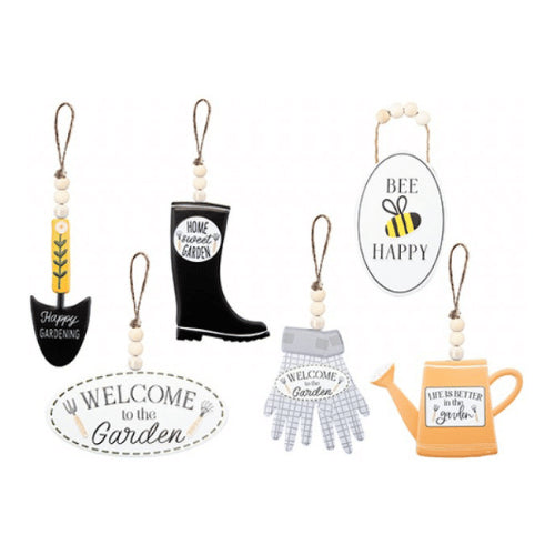 Metal novelty garden sign