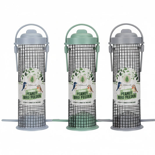 Hanging peanut bird feeder
