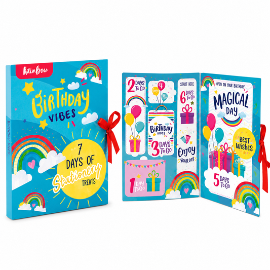 7 day stationery advent - countdown to birthday