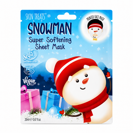 Snowman super softening sheet face mask