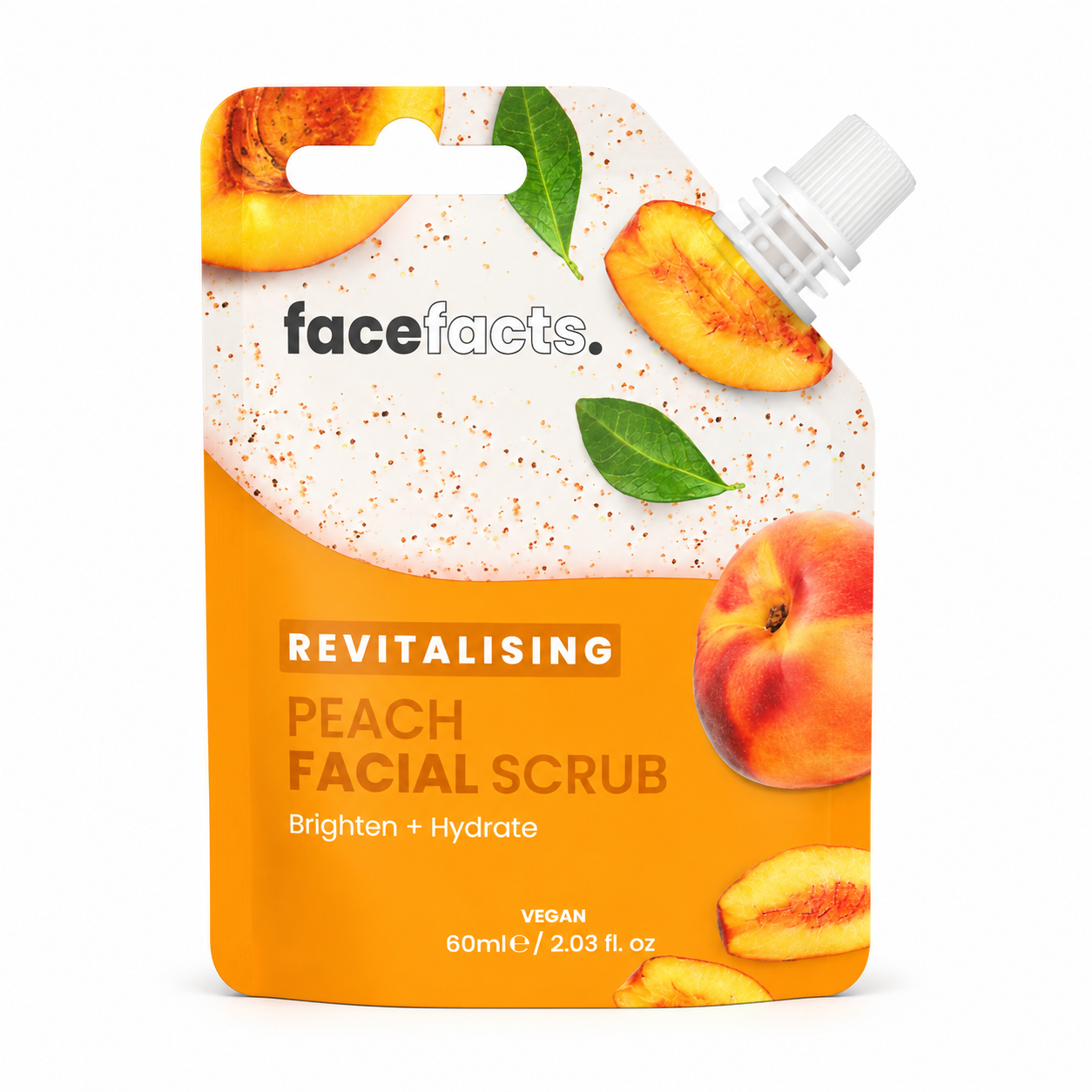Peach scrub mask