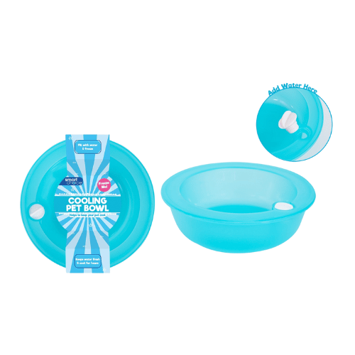 Freezable cooling pet bowl.