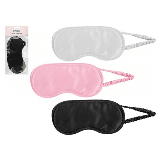 Satin eye mask.