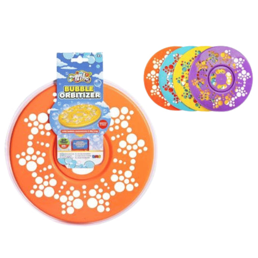 Bubble orbitizer frisbee.