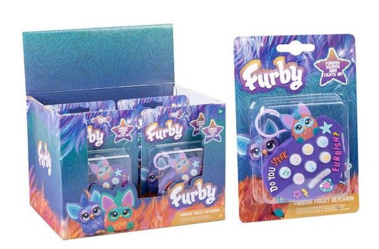Furby fidget keychain
