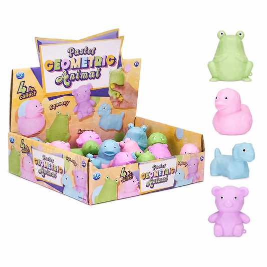 Pastel geometric animal squishy