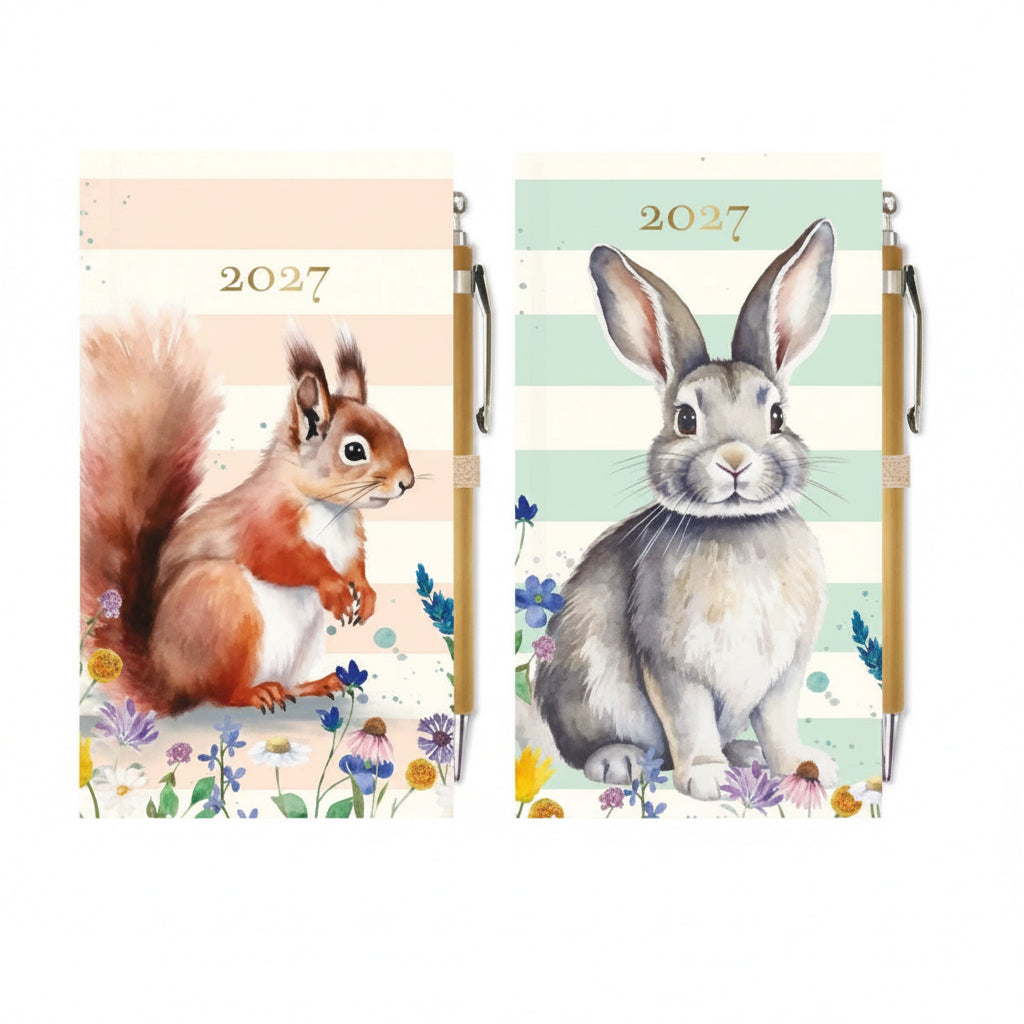 Slim diary week to view with pen.