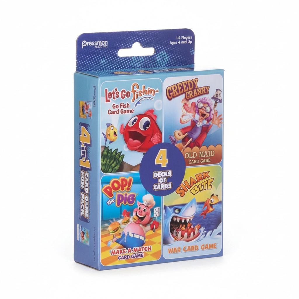 4 in 1 kids classic card games.