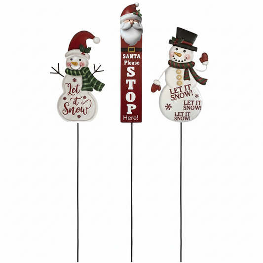Christmas stake sign