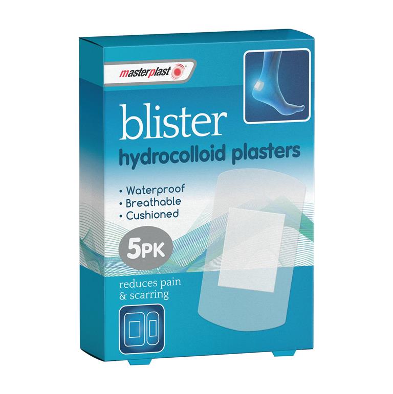 Hydrocolloid blister plasters