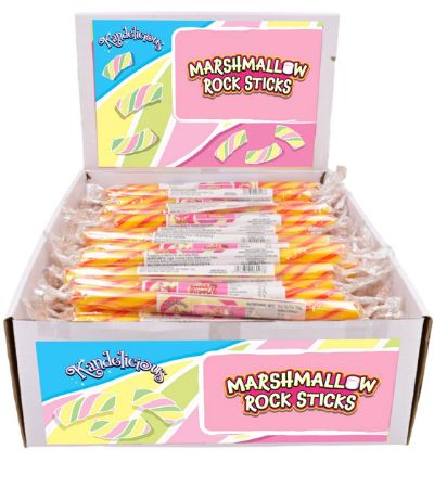 Marshmallow flavour stick of rock