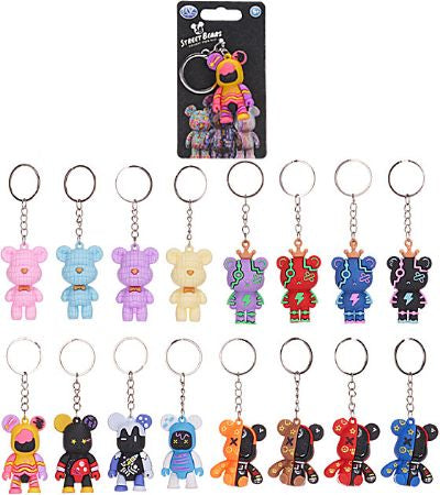 3D street bear keyring
