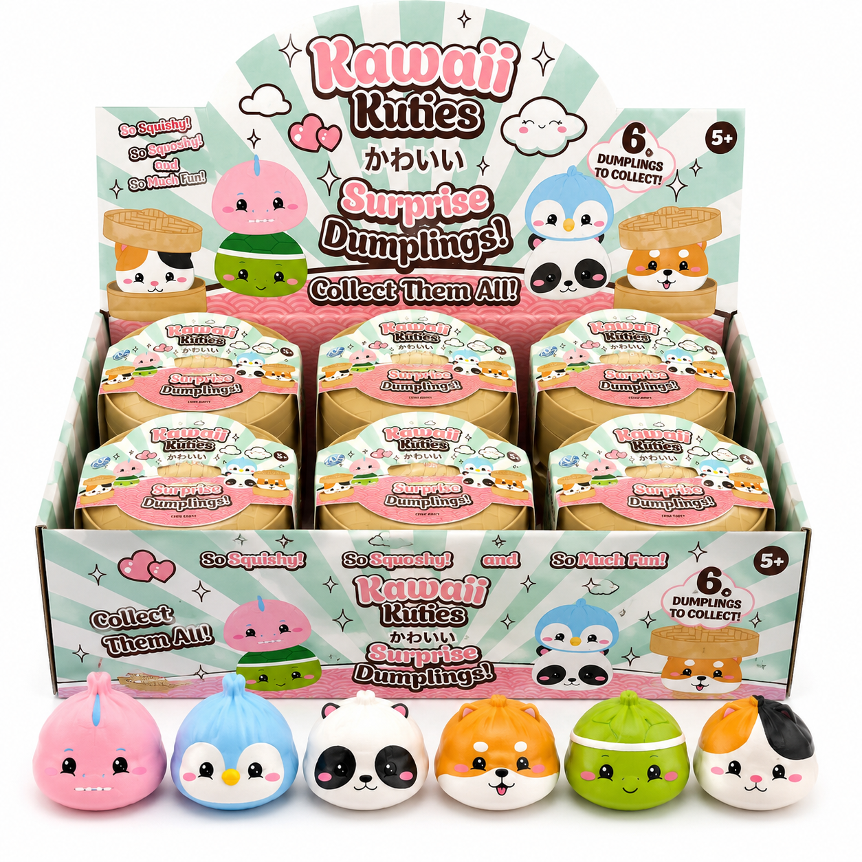 Kawaii Kuties surprise dumpling mystery squishy.