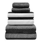 Royal stripe bath sheet - charcoal