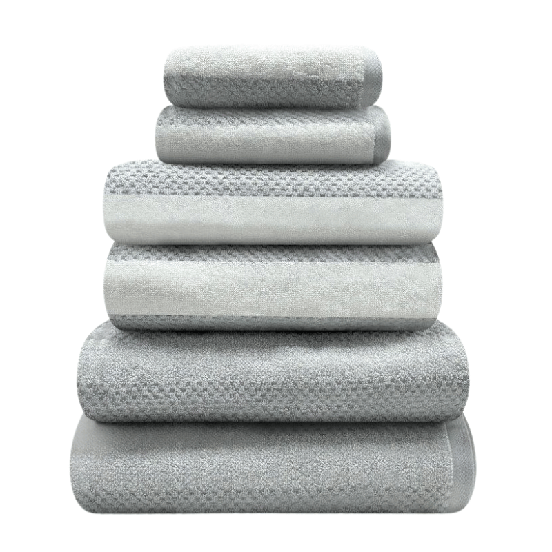 Royal stripe bath sheet - grey