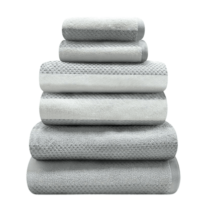Royal stripe bath sheet - grey