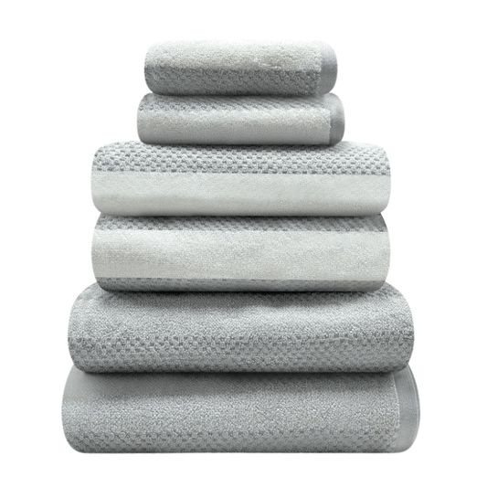 Royal stripe bath sheet - grey