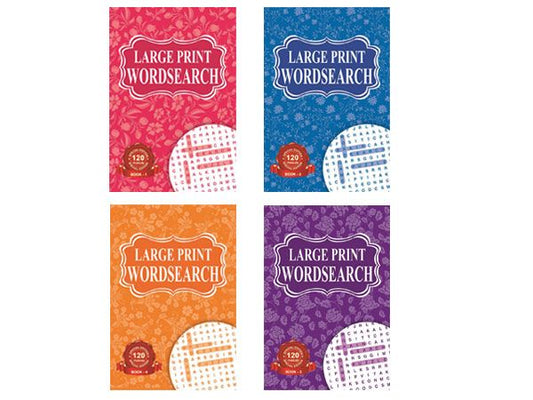 A5 large print word search