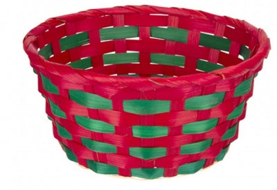 Bamboo christmas basket