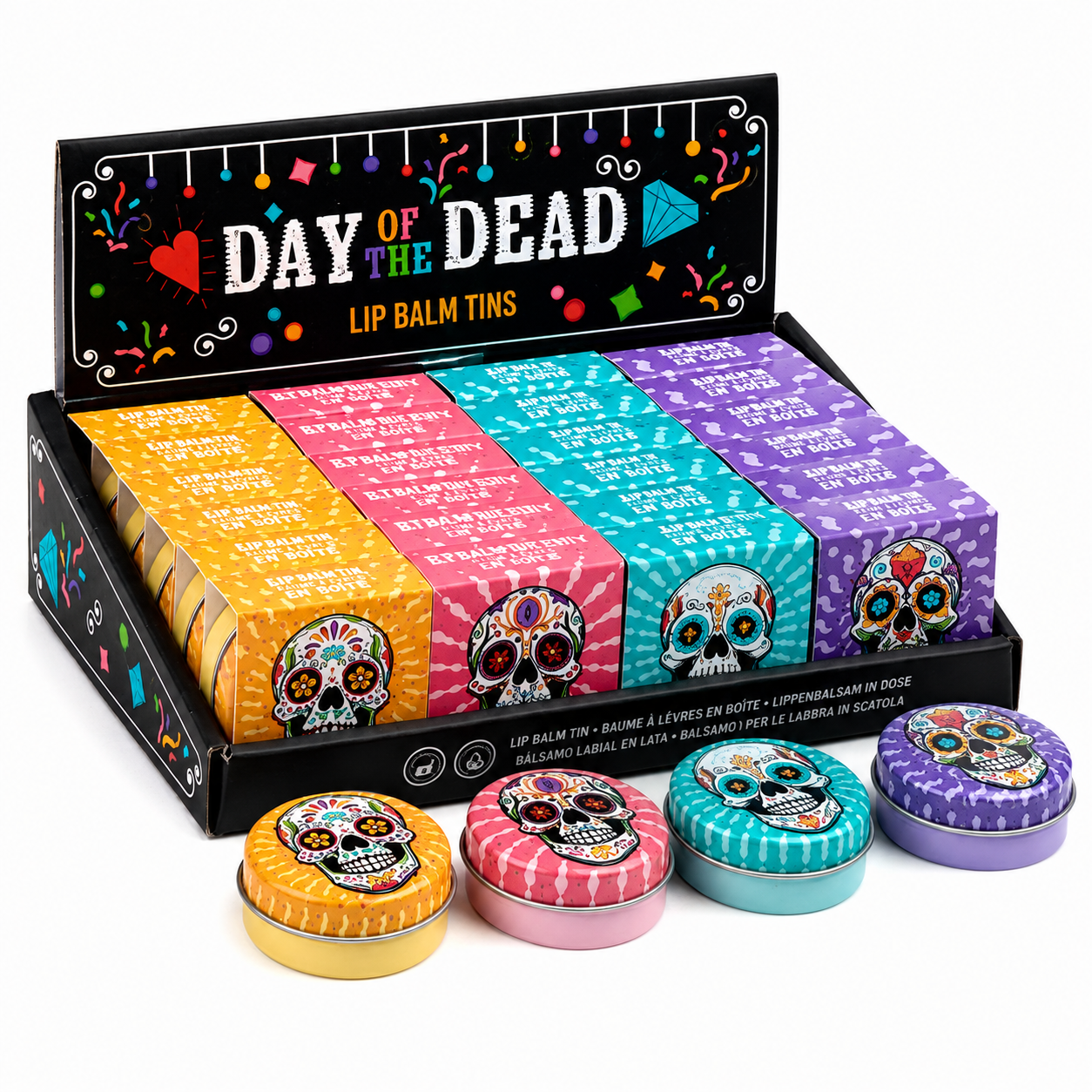 Day of the Dead - lip balm in tin