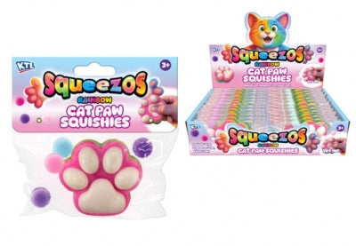Squeezos rainbow cat paw