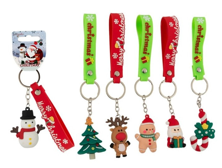 Christmas belt keyring